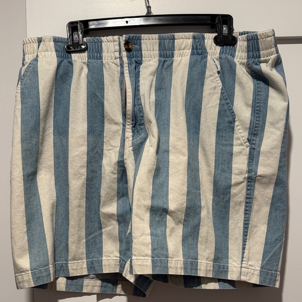 Banks Journal Blue and White Striped Men's Shorts